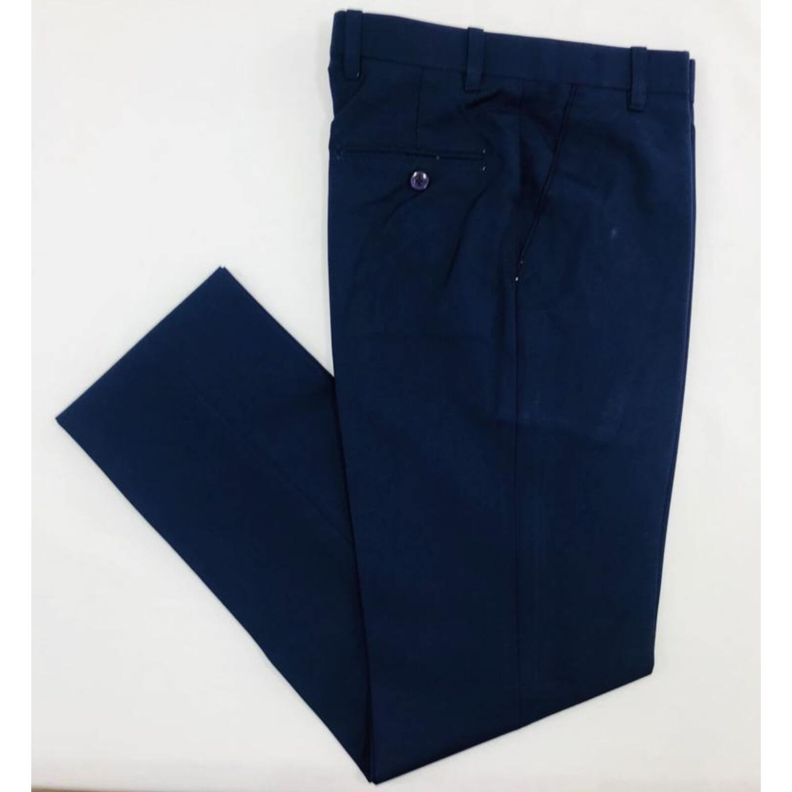 Navy Blue Pants Fixed Waist - Topsons Uniforms